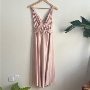 Rachel Comey Blush Pink Maxi Dress// Valentines  Day attire